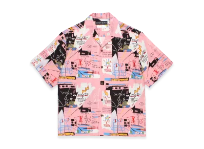 WACKO MARIA Jean-Michel Basquiat / Hawaiian Shirt "Pink"