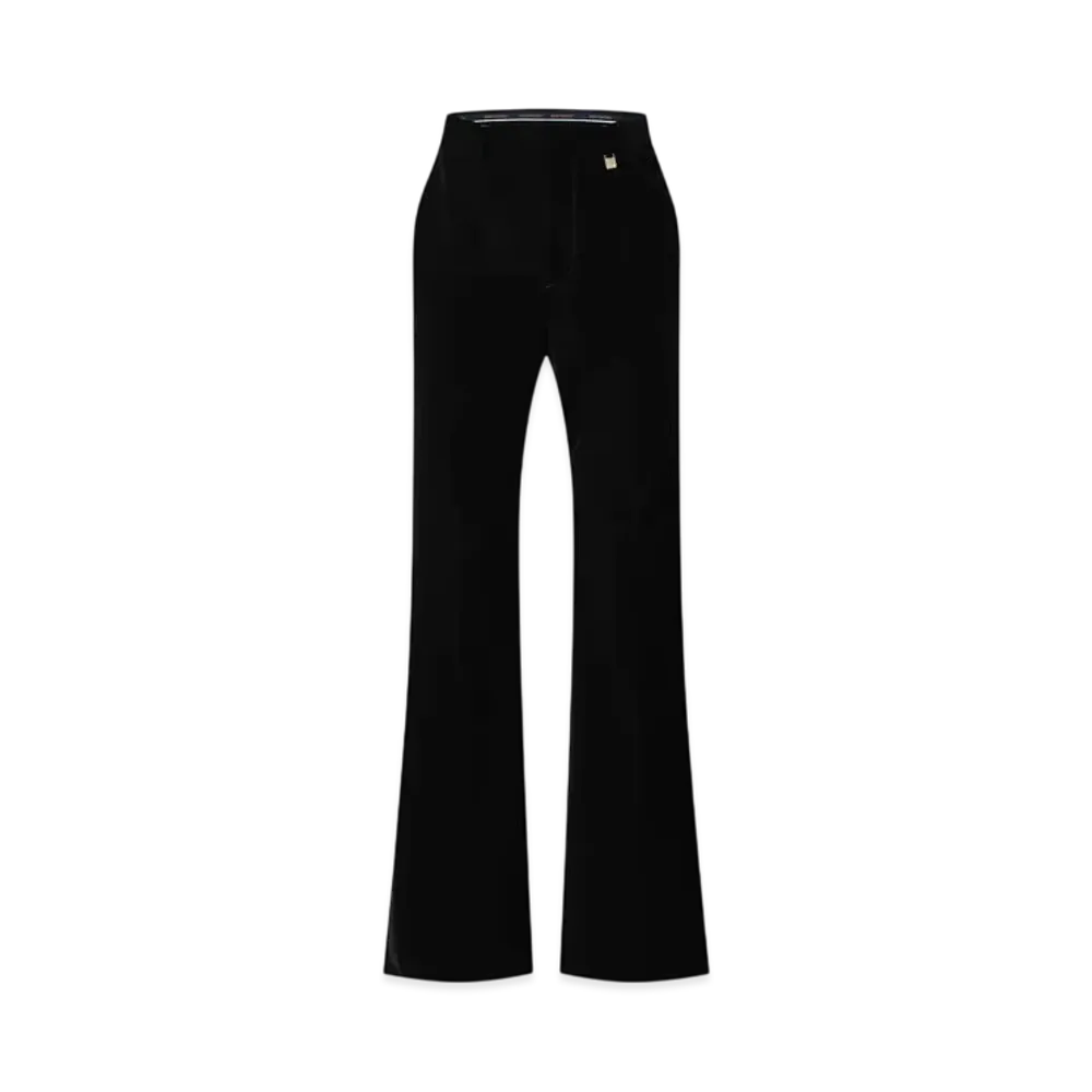 Louis Vuitton Flared Tailored Velvet Pants "Deep Black"
