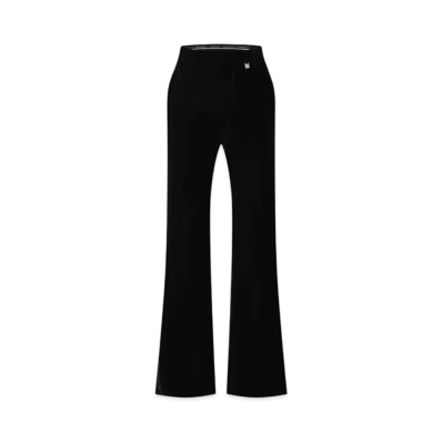 Louis Vuitton Flared Tailored Velvet Pants "Deep Black"