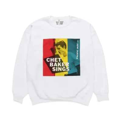 WACKO MARIA CHET BAKER / SWEAT SHIRT #1 "White"