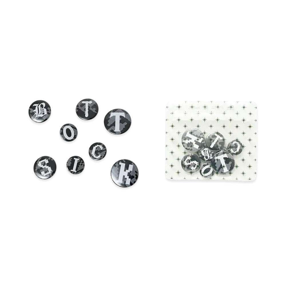 BoTT x sick dan Badge Set "Grey"