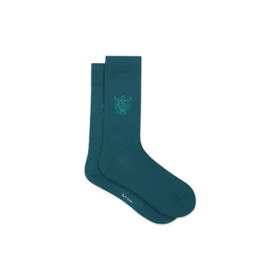 Paul Smith Crest One Point Socks "Green"