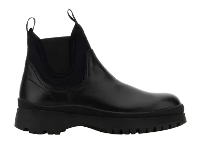 PRADA Leather Ankle Boots "Black"