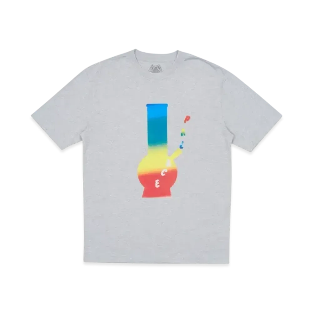 PALACE Rainbow Bong T-Shirt "Grey Marl"
