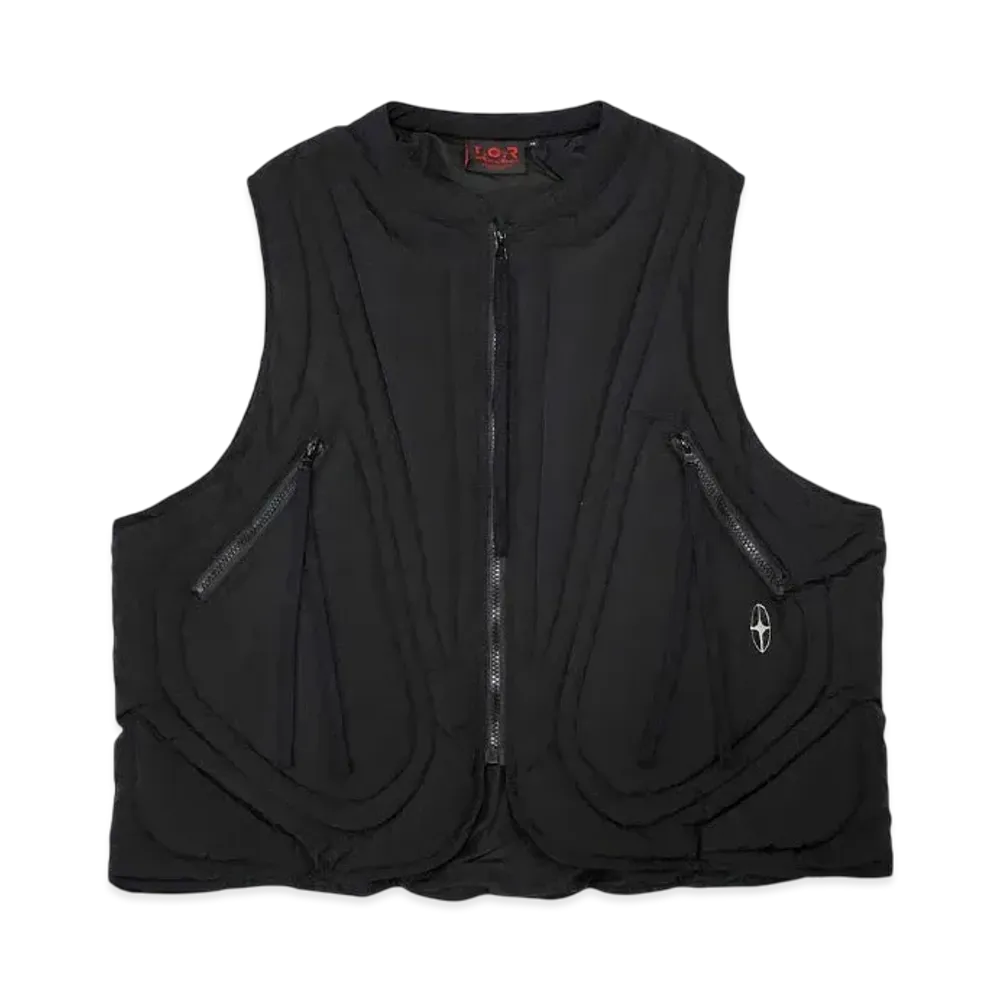 T.C.R BY TOUCHER T.C.R GRID PUFFER VEST "BLACK"