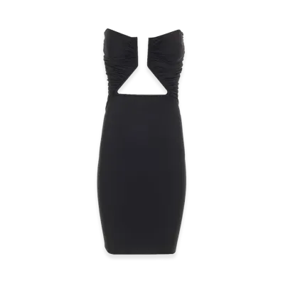 Rick Owens Women's Jersey Mini Dress "Black"