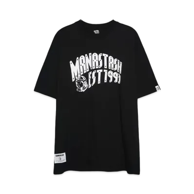 BBC x MANASTASH TEE ARCH LOGO "BLACK"