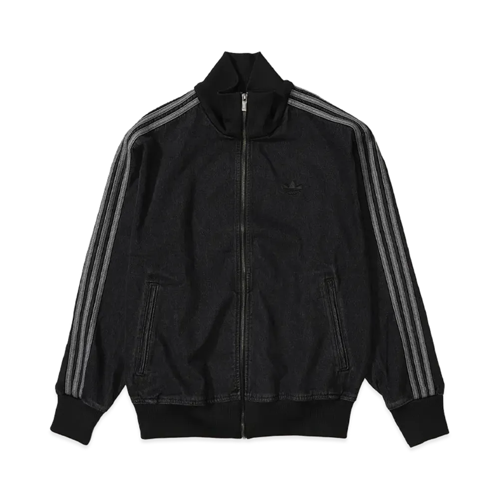 adidas Adicolor Denim Firebird Track Top "Black"