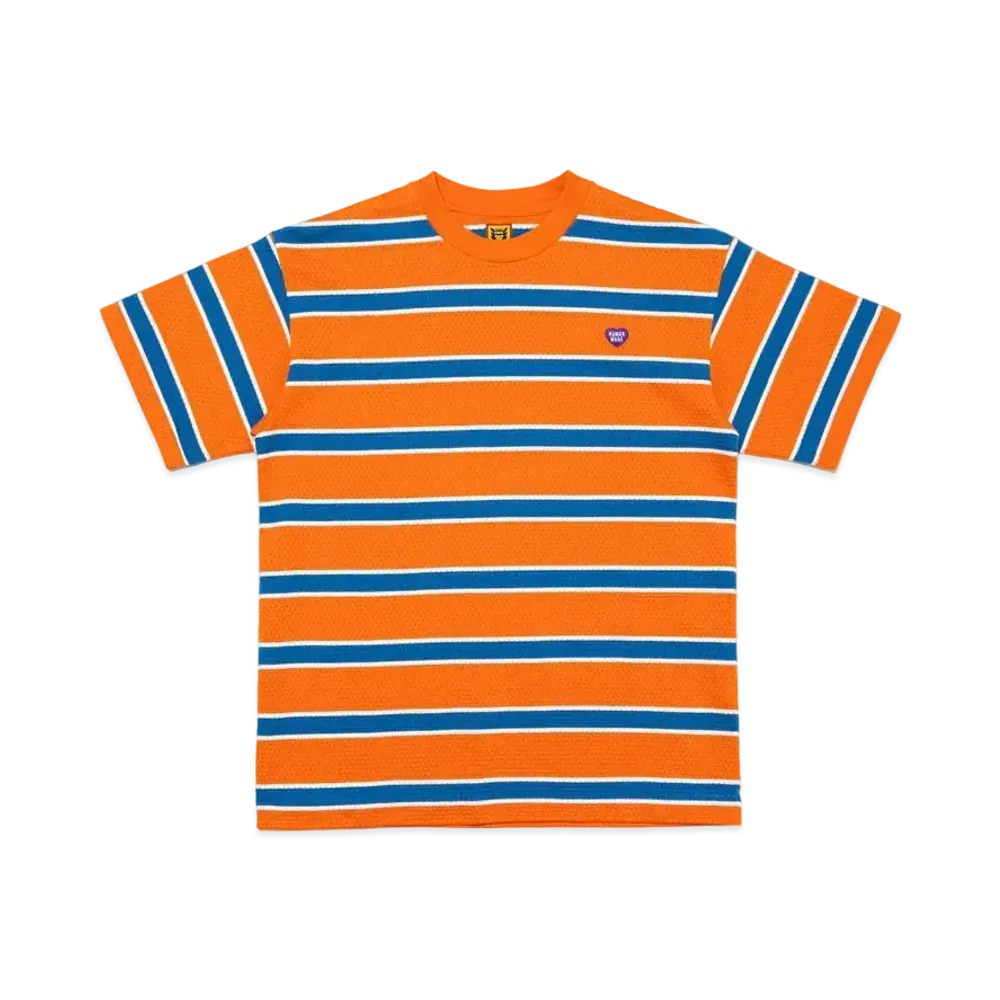 HUMAN MADE Striped Mesh T-Shirt "Orange"