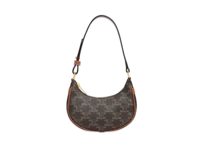 CELINE Mini AVA in Triomphe Canvas and Calfskin "Tan"