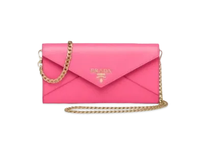 PRADA Saffiano Leather Mini Bag "Pink"