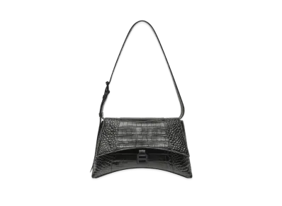 BALENCIAGA Downtown Medium Shoulder Bag "Black"