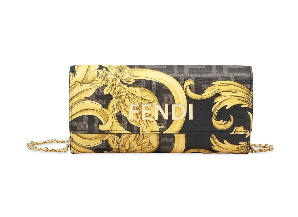FENDI x Versace Fendace Wallet In Multicolor Fabric "Multicolor"