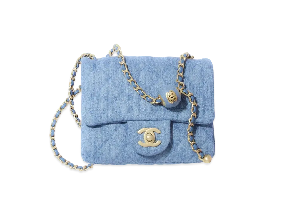 25C CHANEL CC_ミニフラップバッグ カラーデニムが可愛い 25C CHANEL CC_ミニフラップバッグ カラーデニムが可愛い