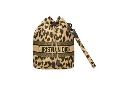 Diortravel Pouch Mizza Technical Fabric "Leopard"