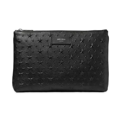Jimmy Choo Kimi-N Leather Crossbody Bag "Black"