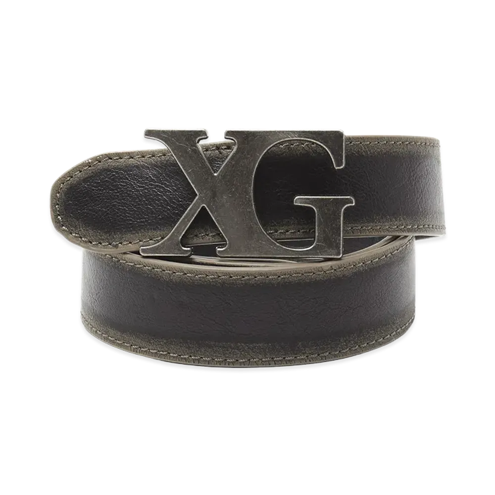 X-Girl Women's Xg Emblem Clasp Faux Leather Belt "Black"