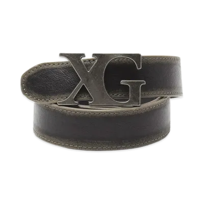 X-Girl Women's Xg Emblem Clasp Faux Leather Belt "Black"
