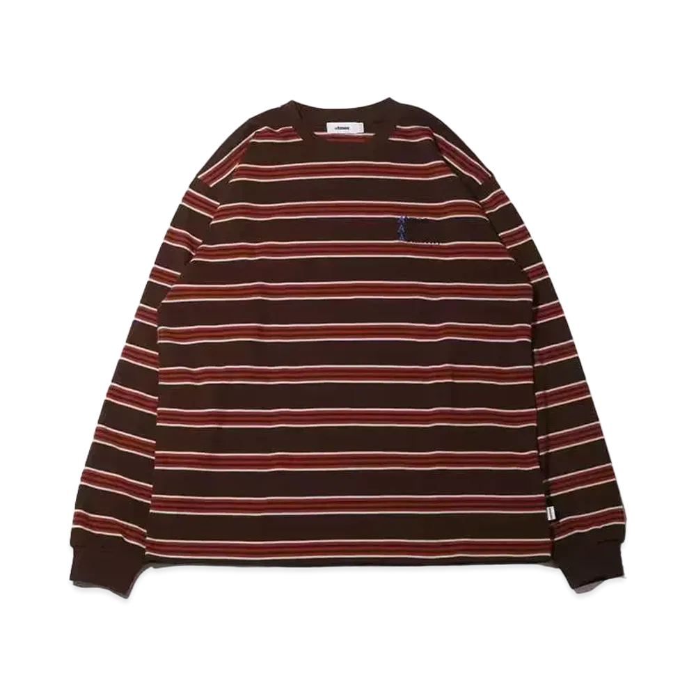 atmos Border LS T-shirts "Brown"