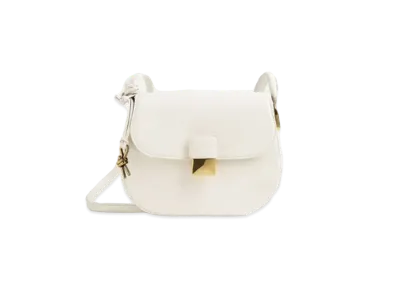 Bottega Veneta Desiree Calfskin Crossbody Bag "White"