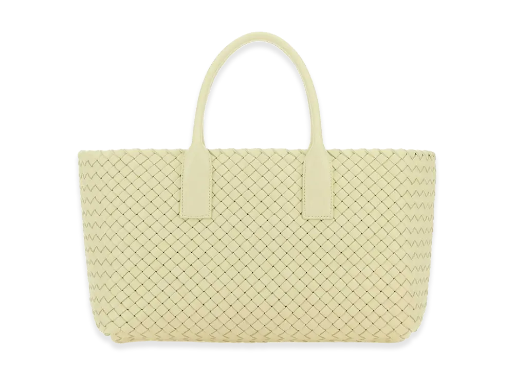 Bottega Veneta Women's Leather Cabat Handbag "Pastel Yellow"
