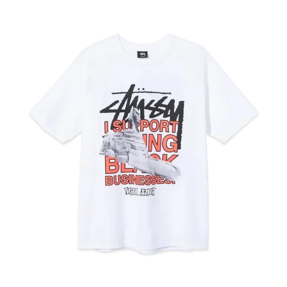 Stussy x Virgil Abloh World Tour Collection T-Shirt "White"