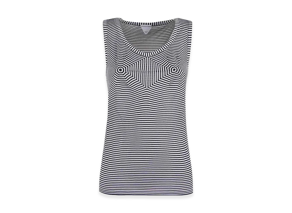 Bottega Veneta Women's Embroidered Viscose Tank Top "Multicolor"