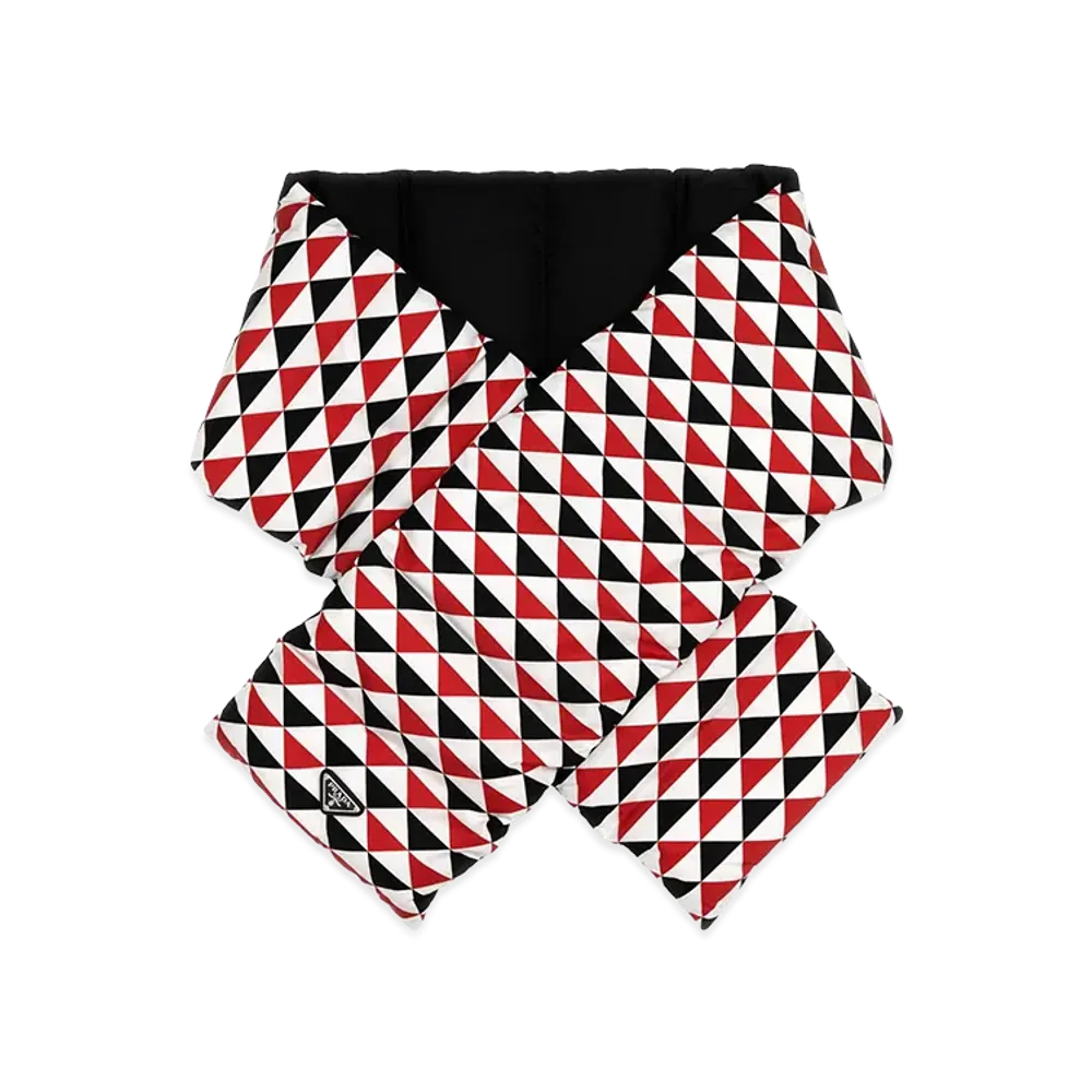 PRADA Printed Re-Nylon Padded Scarf "Multicolor"
