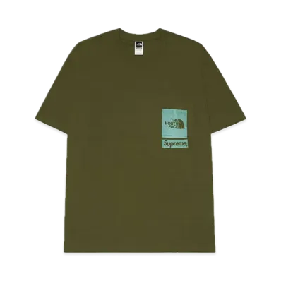 Supreme x The North Face Printed Pocket Tee "Olive"