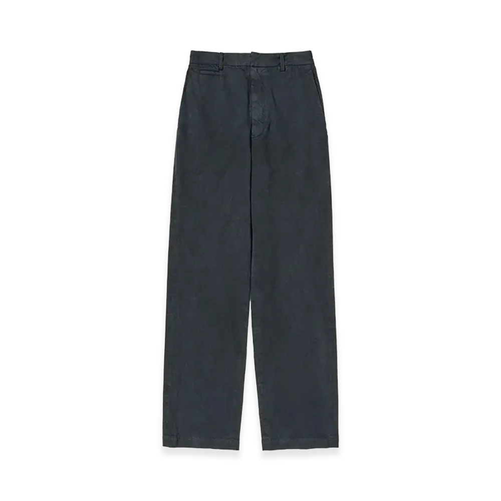 AURALEE Garment-Dyed Finx Light Chino Pants "Black"