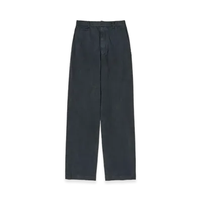 AURALEE Garment-Dyed Finx Light Chino Pants "Black"