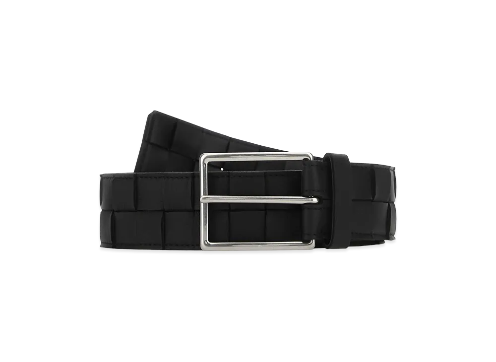 Bottega Veneta Leather Belt "Black"