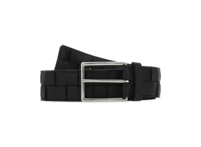 Bottega Veneta Leather Belt "Black"