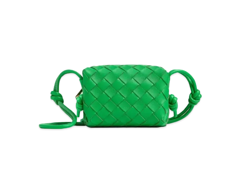 Bottega Veneta Candy Loop Camera Bag "Parrot Green"