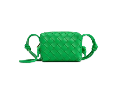 Bottega Veneta Candy Loop Camera Bag "Parrot Green"