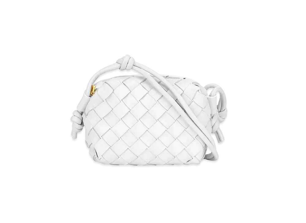 Bottega Veneta Candy Loop Camera Bag "White"