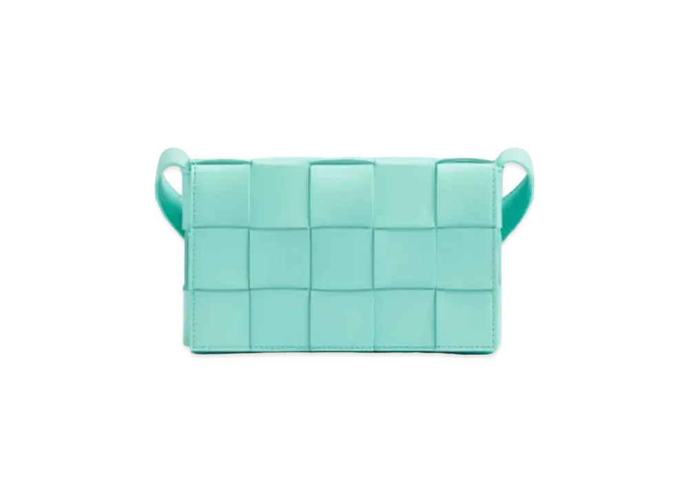 Bottega Veneta Small Cassette Crossbody Bag "Celadon"