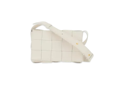 Bottega Veneta Small Cassette Crossbody Bag "White"