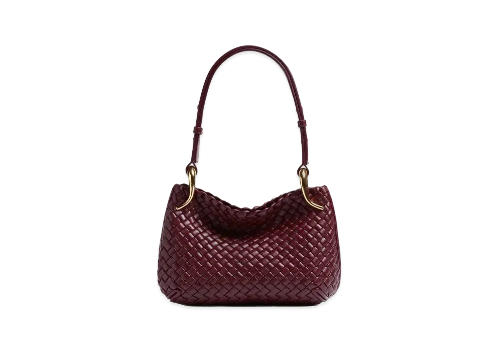 Bottega Veneta Small Clicker Shoulder Bag "Barolo"