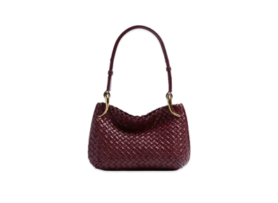 Bottega Veneta Small Clicker Shoulder Bag "Barolo"