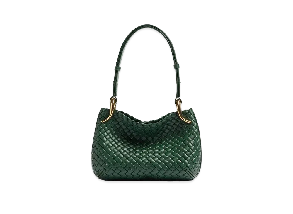 Bottega Veneta Small Clicker Shoulder Bag "Raintree"