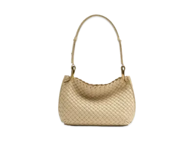 Bottega Veneta Small Clicker Shoulder Bag "Porridge"