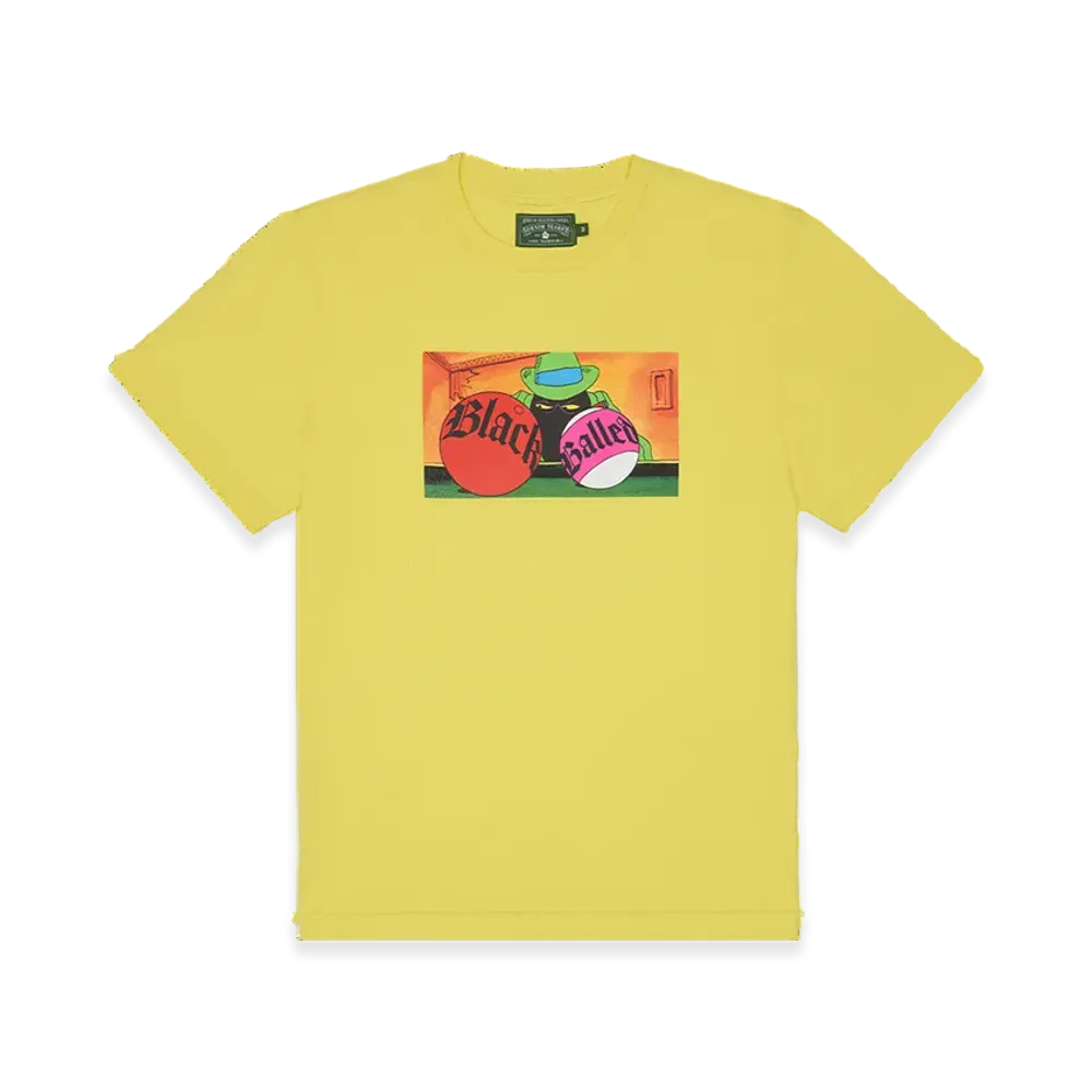 DENIM TEARS Black Balled Tee "Yellow"
