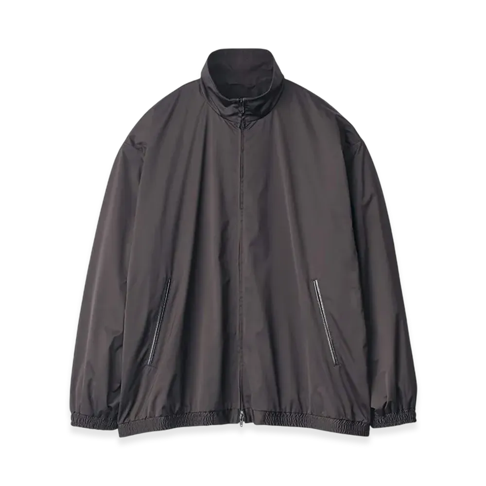 ssstein Silk-Back Stand Collar Zip Jacket "Black"