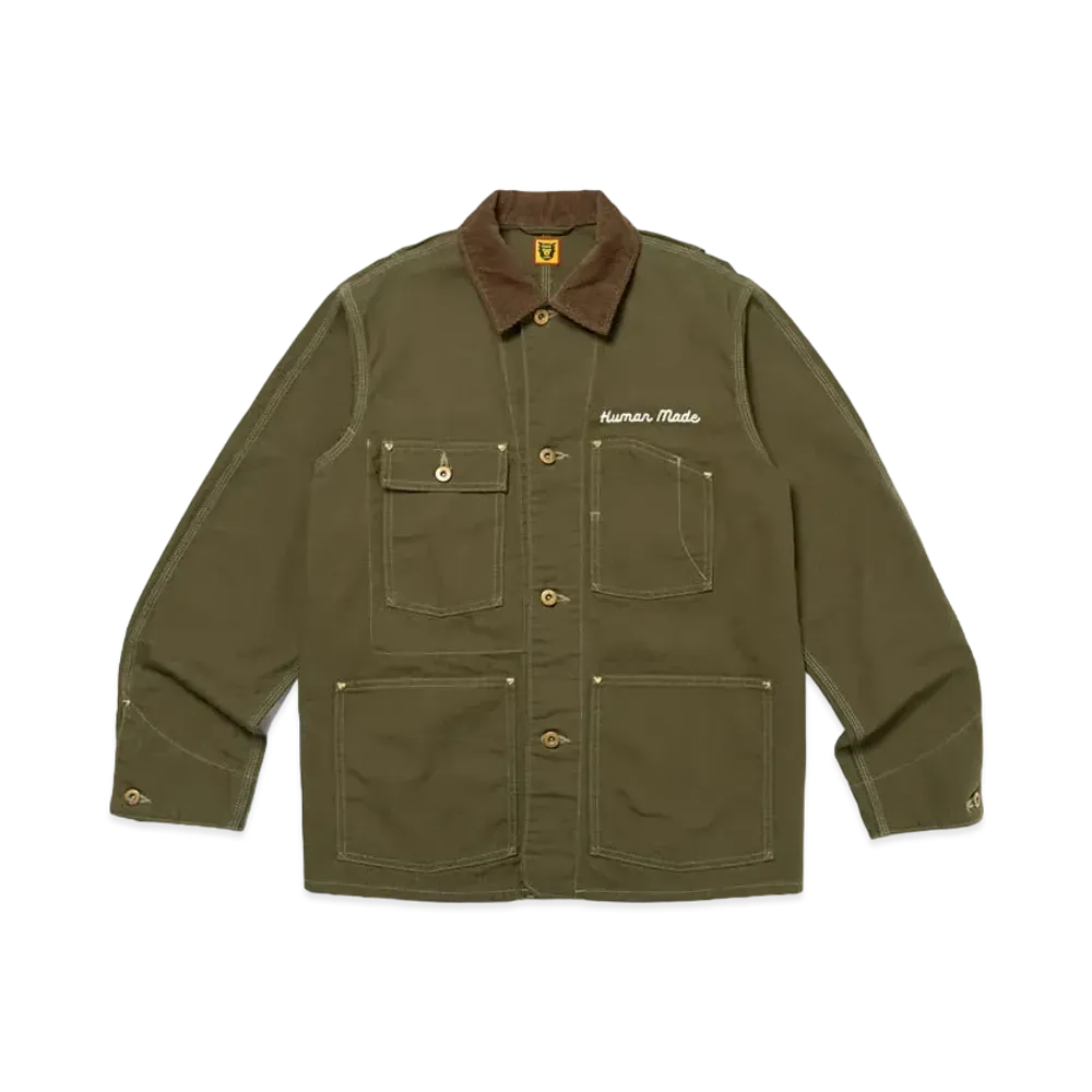 HUMAN MADE Duck Coverall Jacket "Olive Drab"