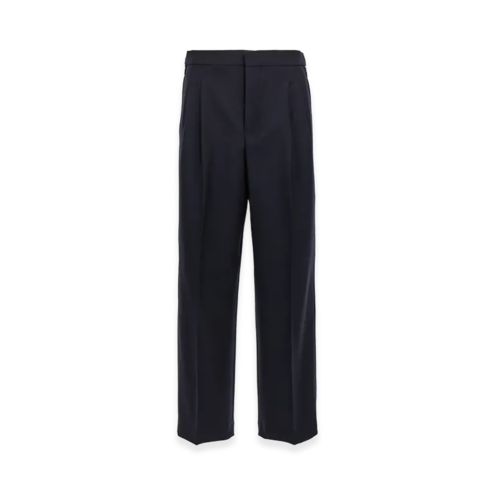 AMI PARIS Front Pleat Pants "Blue"