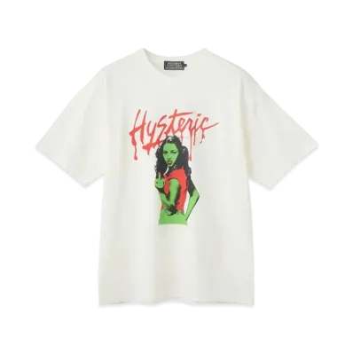 HYSTERIC GLAMOUR Mondo Rock Tee "White"