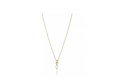 Tiffany & Co. Pearl Pendant with Diamonds "Yellow Gold"
