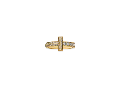 Tiffany & Co. T1 Narrow Ring with Diamonds "Yellow Gold"