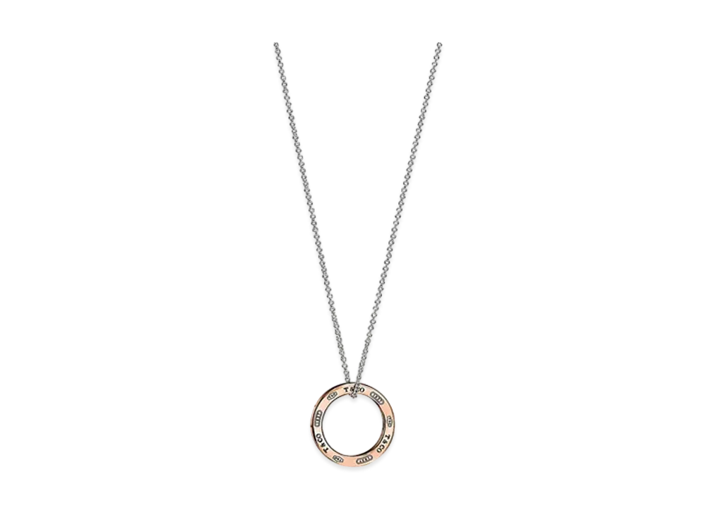 Tiffany & Co. Tiffany 1837 Circle Pendant 18K "Silver/Rose Gold"